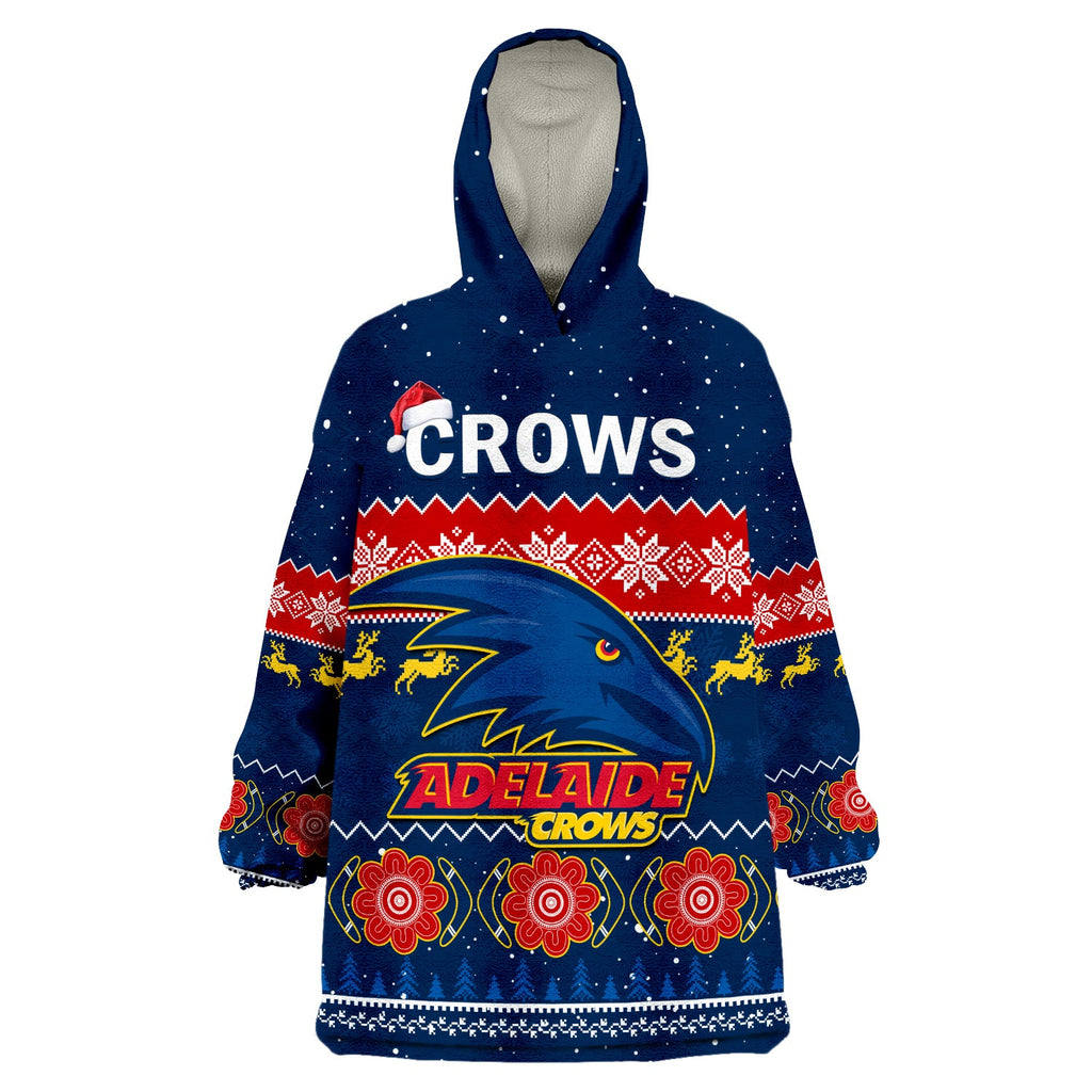 adelaide-football-wearable-blanket-hoodie-crows-indigenous-merry-christmas