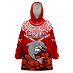custom-text-and-number-dolphins-rugby-anzac-2023-wearable-blanket-hoodie-dots-poppy-mix-camouflage-lest-we-forget