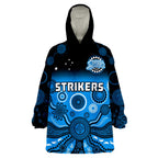 adelaide-strikers-wearable-blanket-hoodie-gradient-aboriginal-dot-painting