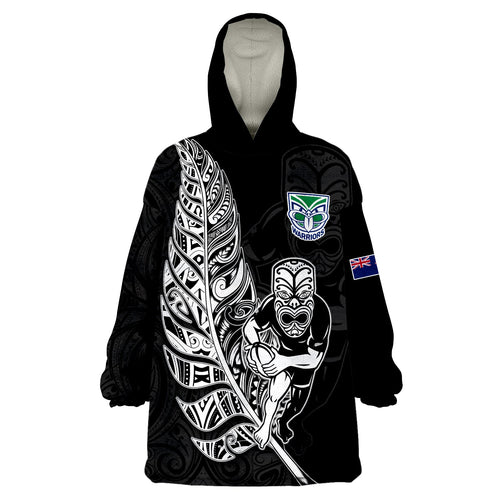 new-zealand-tiki-rugby-wearable-blanket-hoodie-nz-warriors-fern-maori-style