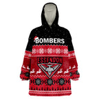 custom-personalised-essendon-football-wearable-blanket-hoodie-bombers-indigenous-merry-christmas