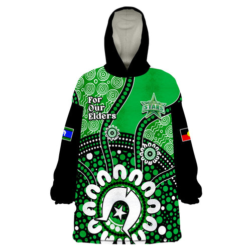 custom-text-and-number-melbourne-stars-naidoc-2023-wearable-blanket-hoodie-indigenous-for-our-elders