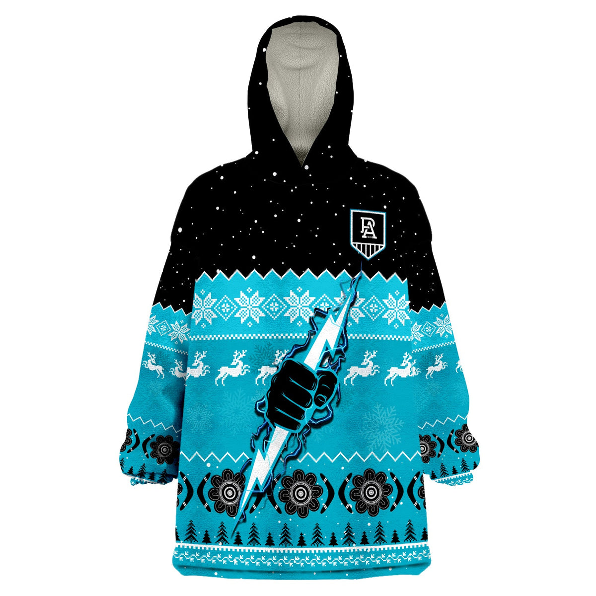 port-adelaide-football-wearable-blanket-hoodie-magentas-indigenous-merry-christmas