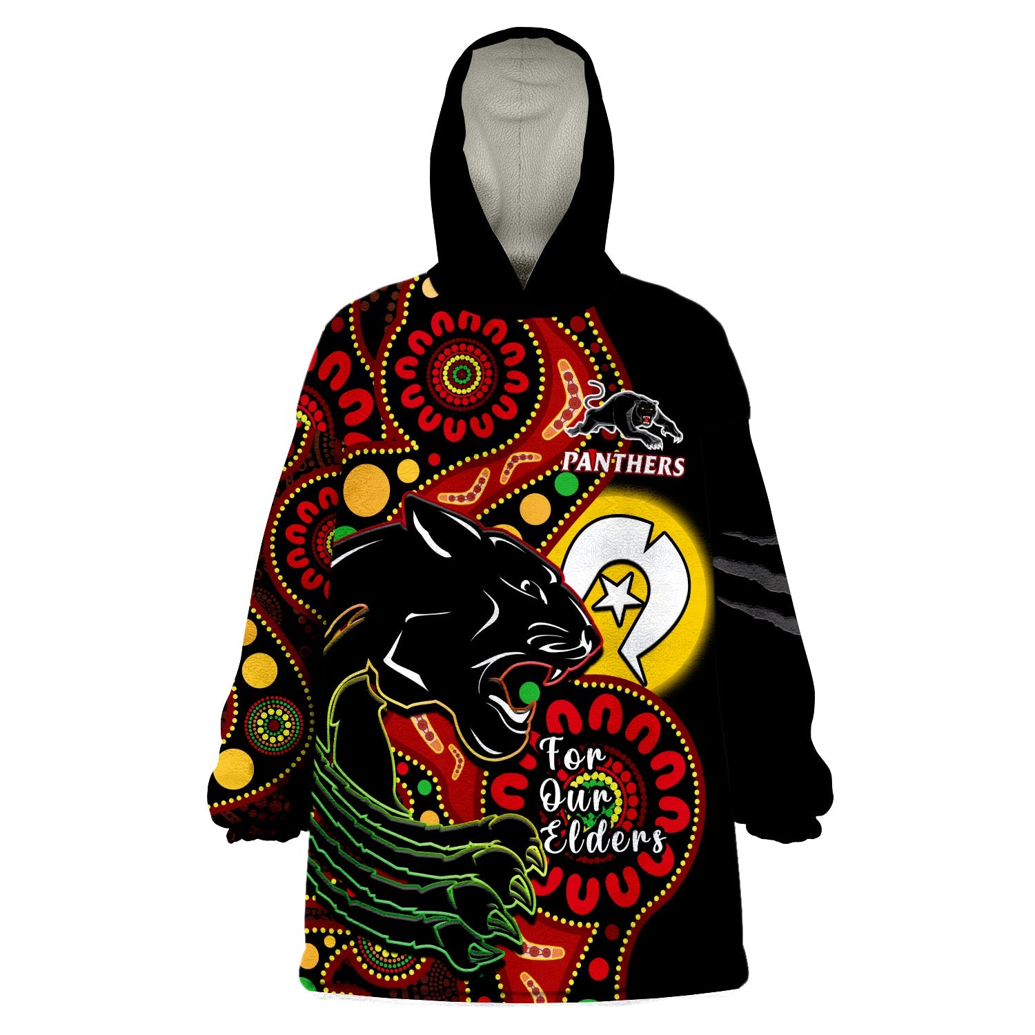 panthers-rugby-naidoc-2023-wearable-blanket-hoodie-for-our-elders-aboriginal