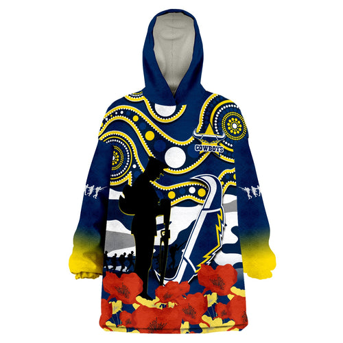cowboys-rugby-anzac-2023-wearable-blanket-hoodie-australian-army-aboriginal-lest-we-forget