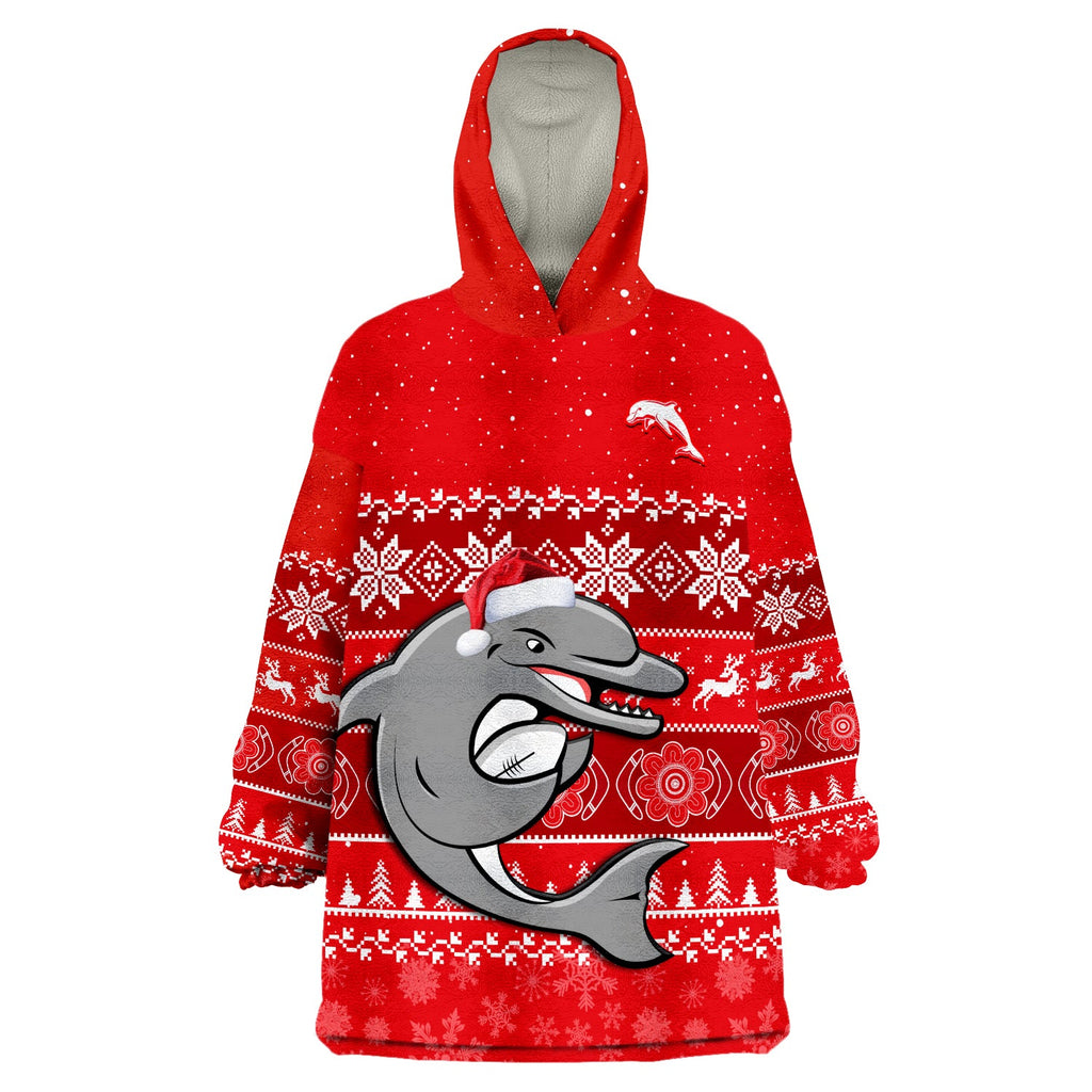 dolphins-rugby-wearable-blanket-hoodie-indigenous-merry-christmas