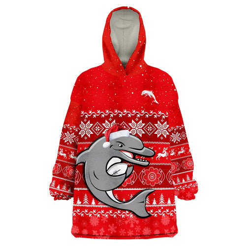 dolphins-rugby-wearable-blanket-hoodie-indigenous-merry-christmas