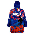 adelaide-football-anzac-2023-wearable-blanket-hoodie-crows-aboriginal-mix-poppy-camouflage