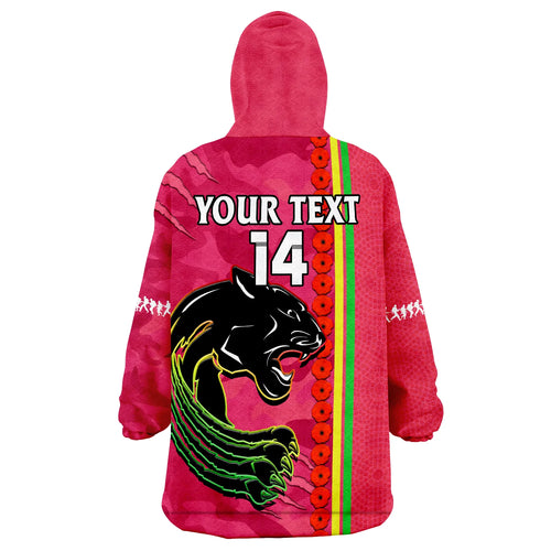 custom-text-and-number-panthers-rugby-anzac-wearable-blanket-hoodie-aboriginal-mix-poppy-camouflage-pink