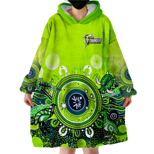 custom-text-and-number-sydney-thunder-wearable-blanket-hoodie-cricket-aboriginal