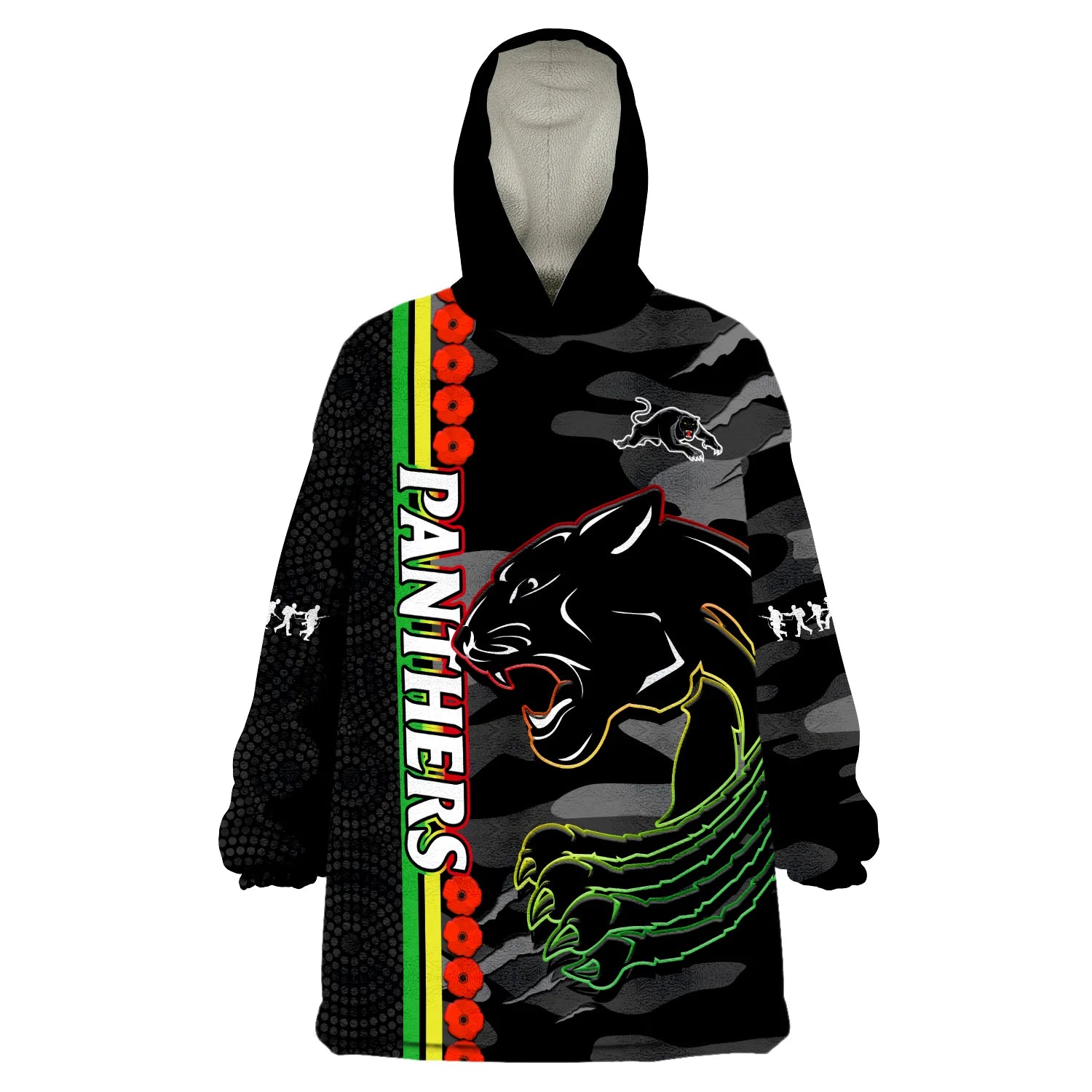 panthers-rugby-anzac-wearable-blanket-hoodie-aboriginal-mix-poppy-camouflage-black
