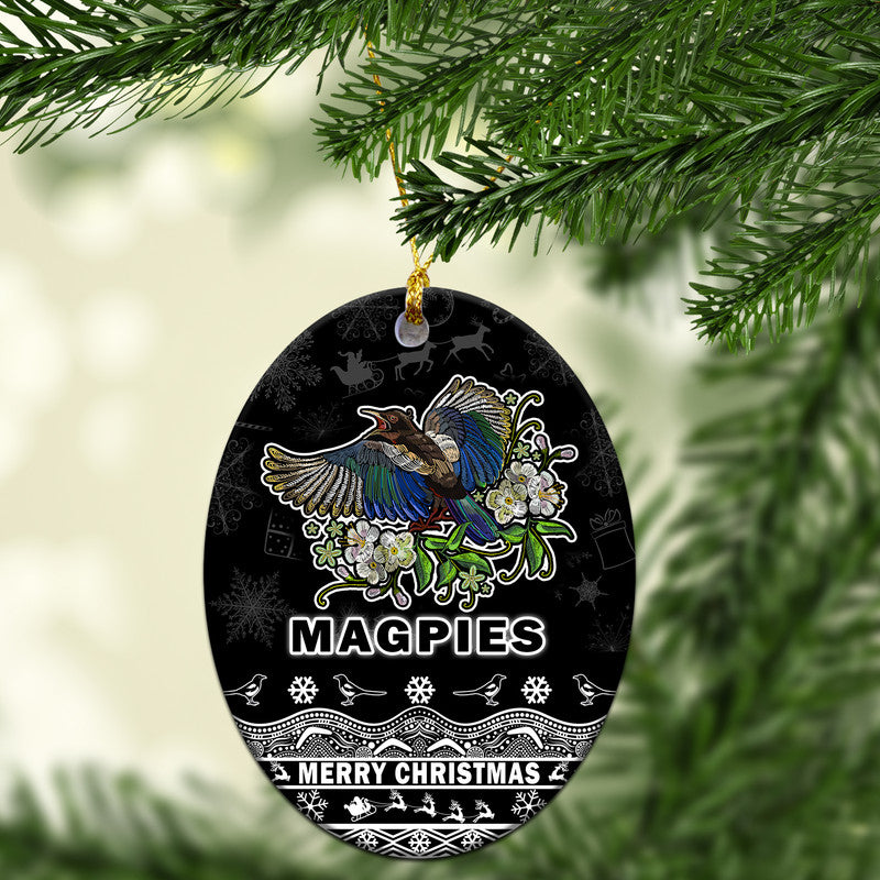 collingwood-pies-unique-winter-season-christmas-ornaments-magpies-merry-christmas-no1