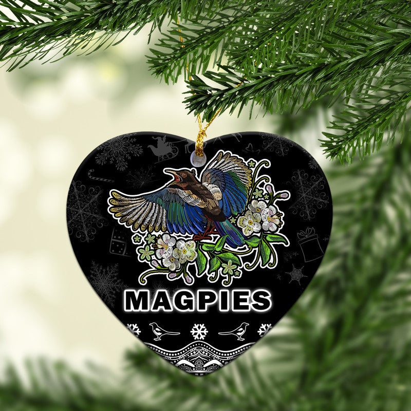 collingwood-pies-unique-winter-season-christmas-ornaments-magpies-merry-christmas-no1