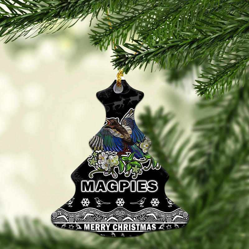 collingwood-pies-unique-winter-season-christmas-ornaments-magpies-merry-christmas-no1