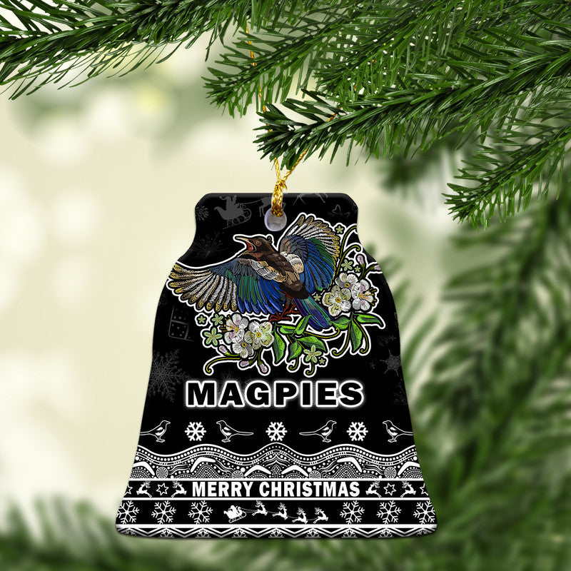 collingwood-pies-unique-winter-season-christmas-ornaments-magpies-merry-christmas-no1
