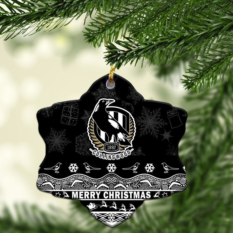 collingwood-pies-unique-winter-season-christmas-no2-ornaments-magpies-merry-christmas-no2