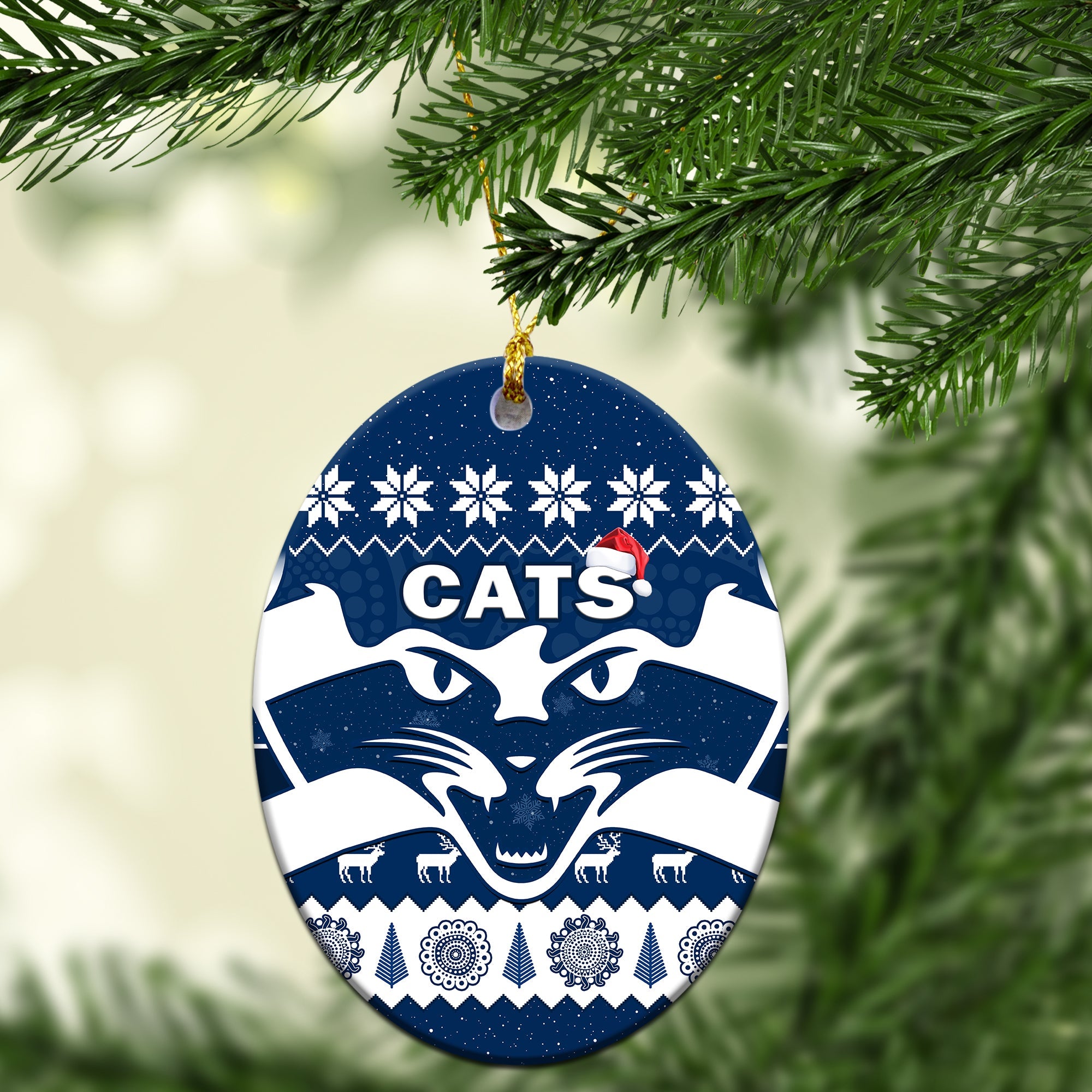 custom-personalised-cats-football-christmas-ornaments-geelong-aboriginal-painting