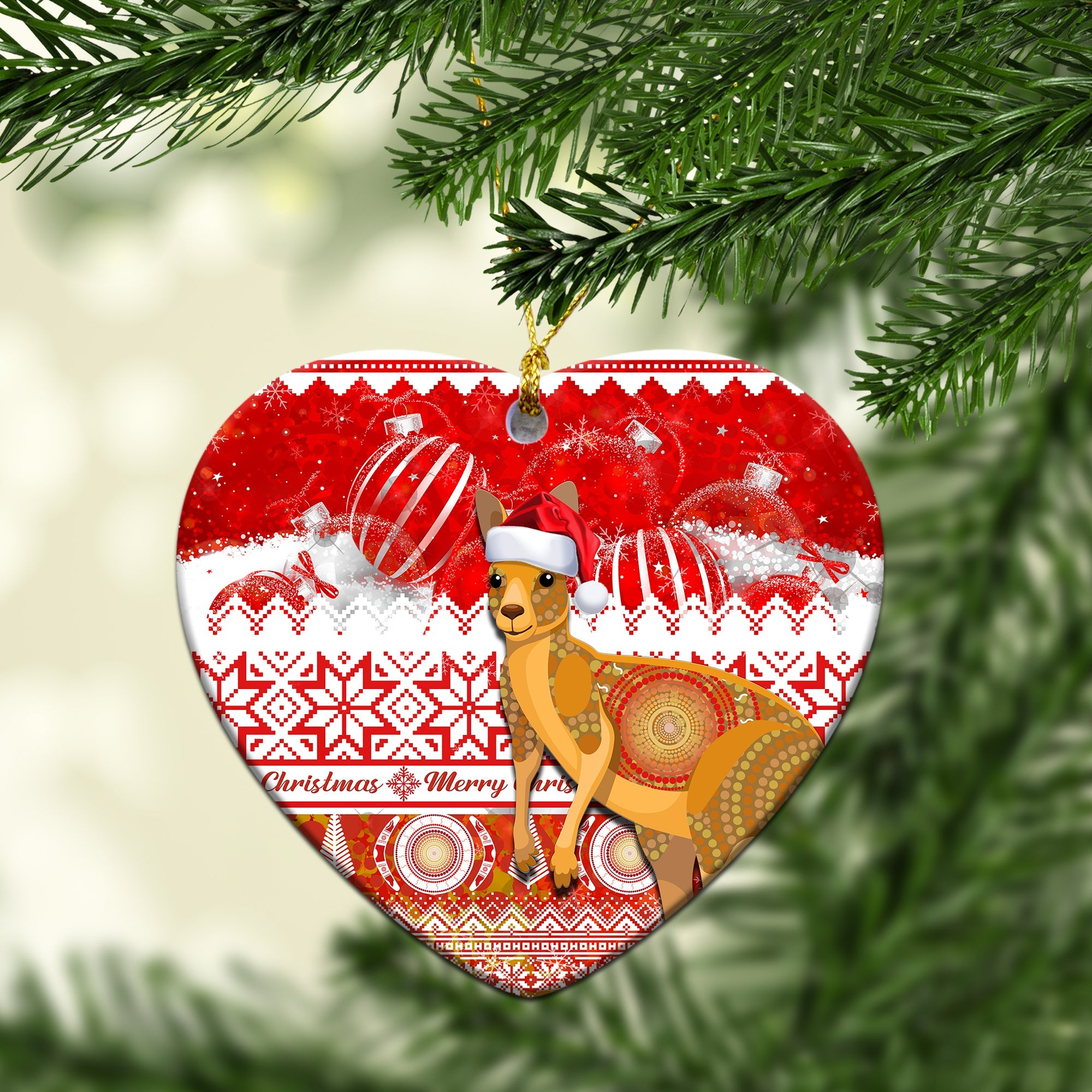 australia-christmas-ornaments-kangaroo-aboriginal-painting-merry-christmas