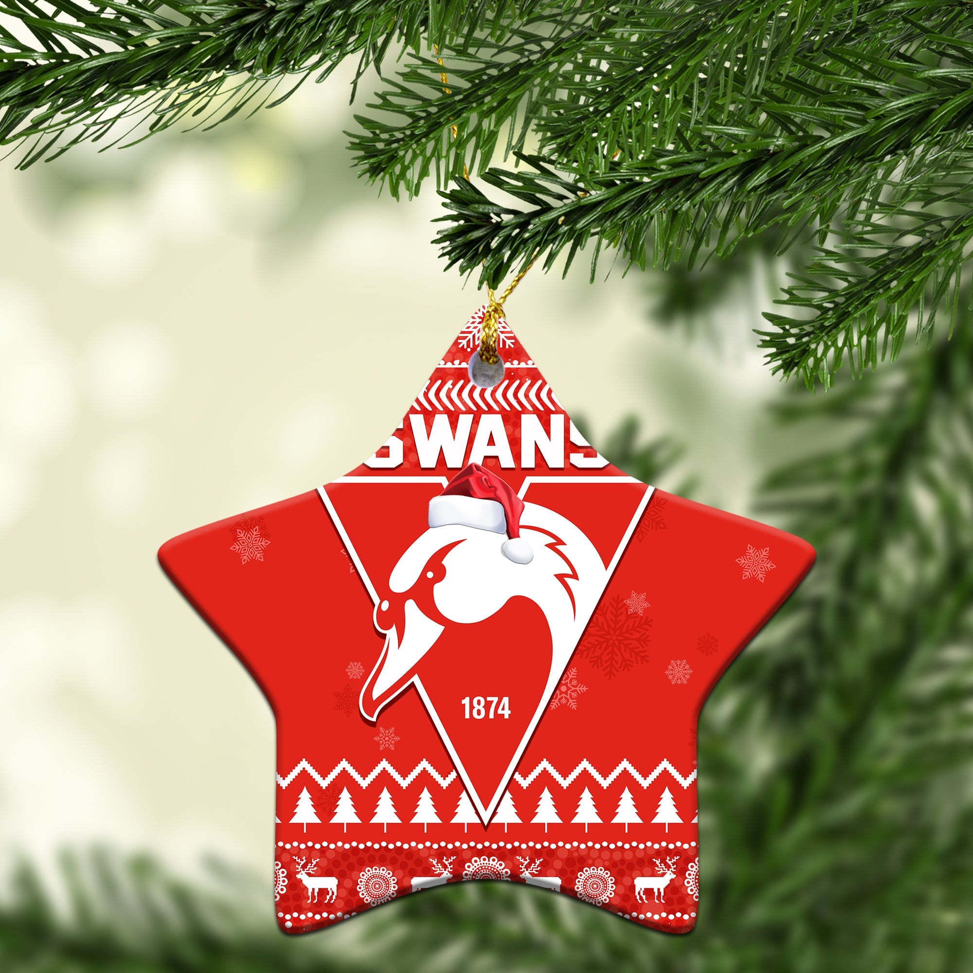 custom-personalised-swans-football-christmas-ornaments-sydney-indigenous-merry-xmas