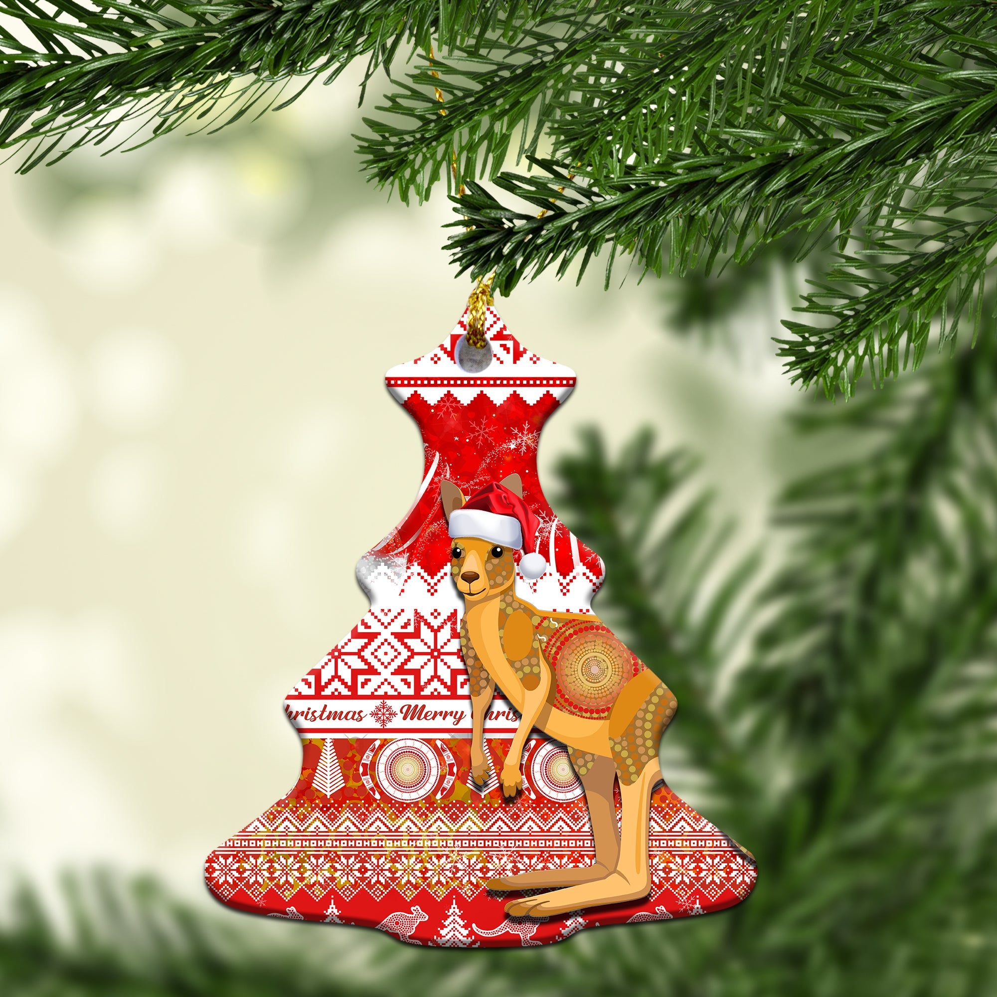 australia-christmas-ornaments-kangaroo-aboriginal-painting-merry-christmas