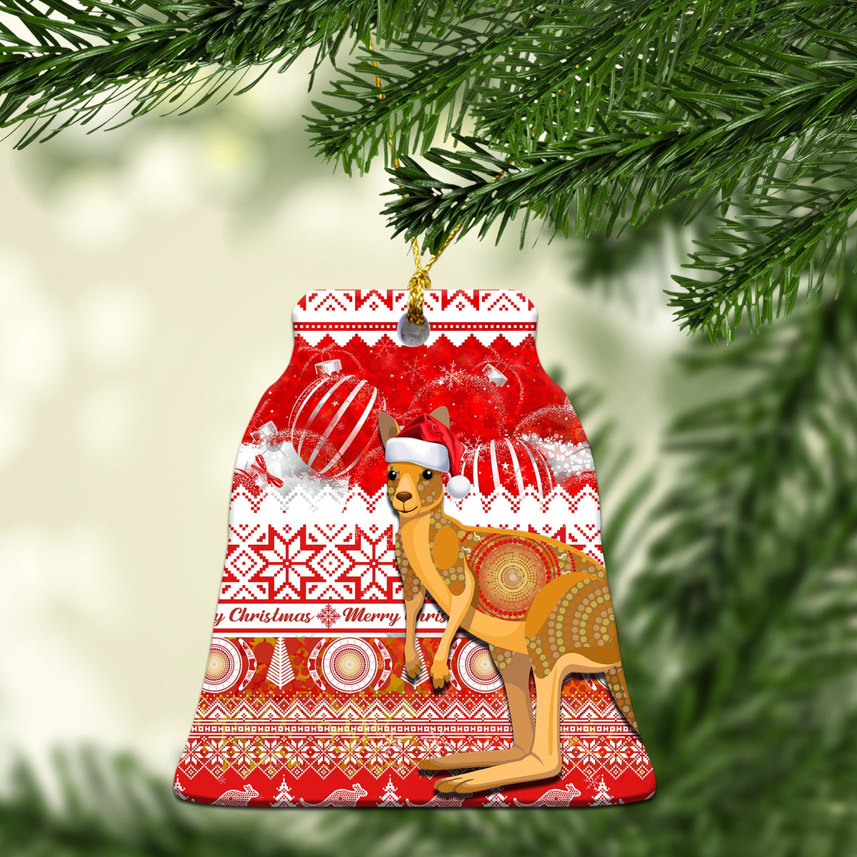 australia-christmas-ornaments-kangaroo-aboriginal-painting-merry-christmas