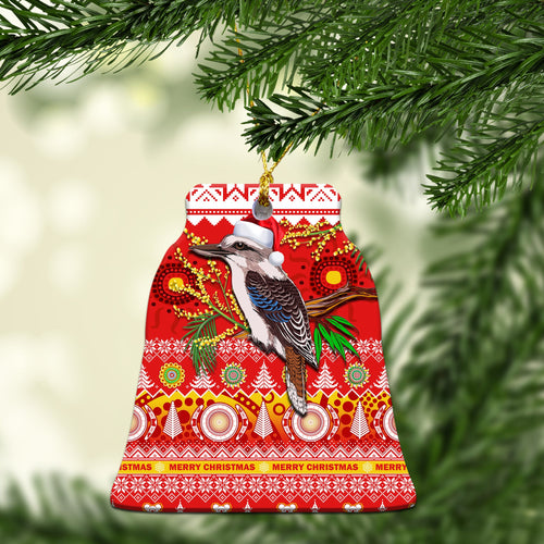 australia-chirstmas-ornaments-kookaburra-mix-golden-wattle-aboriginal-art-merry-christmas