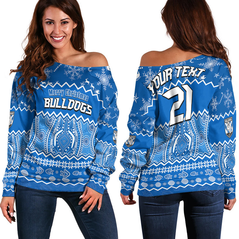 custom-personalised-bulldogs-aboriginal-canterbury-bankstown-christmas-vibe-women-off-shoulder-sweater