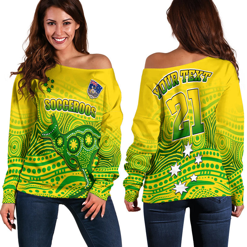 custom-personalised-australia-aboriginal-soccer-women-off-shoulder-sweater-kangaroo-socceroos-art-style