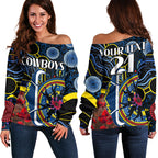 custom-personalised-cowboys-rugby-anzac-women-off-shoulder-sweater-aboriginal-military-and-poppy-flowers