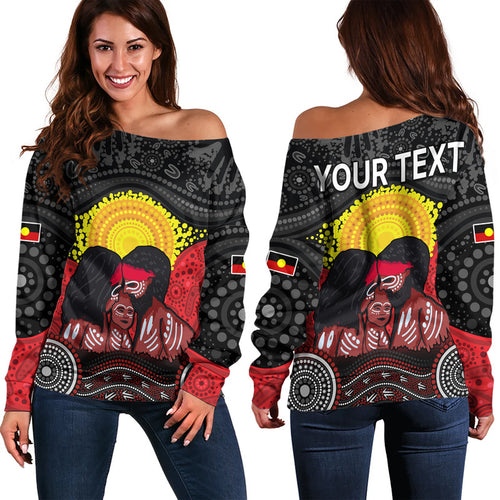 custom-personalised-australia-indigenous-aboriginal-family-women-off-shoulder-sweater