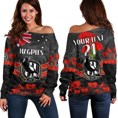 custom-personalised-magpies-football-anzac-women-off-shoulder-sweater-lest-we-forget
