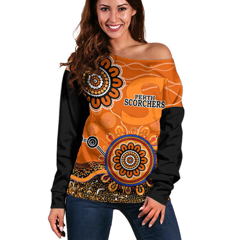 custom-personalised-perth-scorchers-women-off-shoulder-sweater-cricket-indigenous-aboriginal