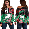 rabbitohs-rugby-naidoc-2023-women-off-shoulder-sweater-torres-strait-aboriginal