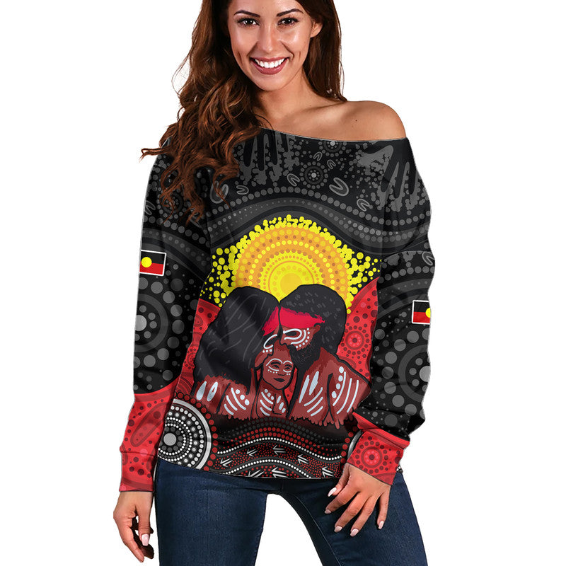 australia-indigenous-aboriginal-family-women-off-shoulder-sweater