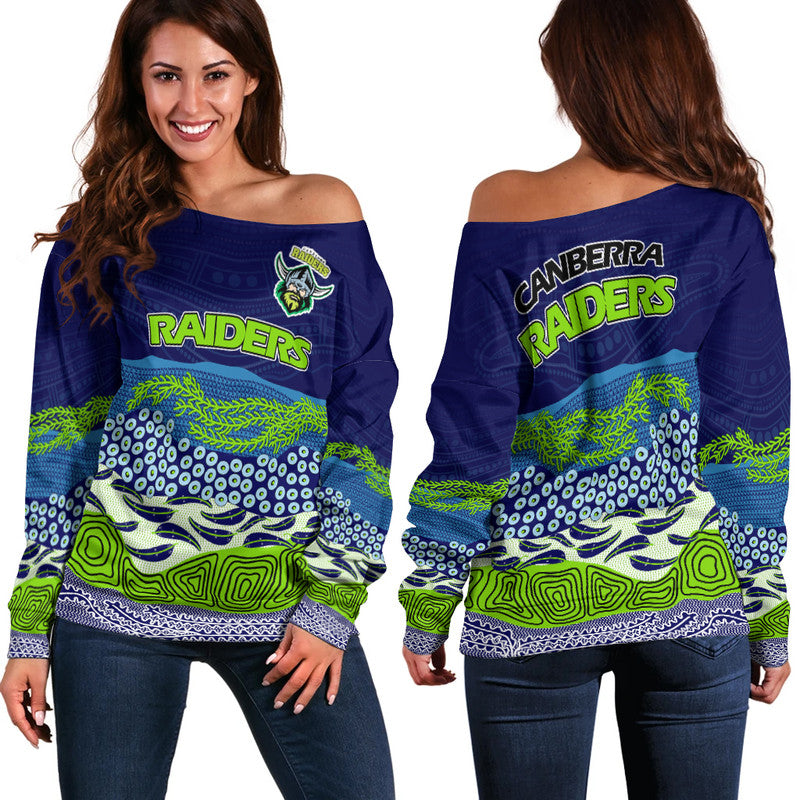 canberra-the-green-machine-raiders-boomerang-indigenous-women-off-shoulder-sweater