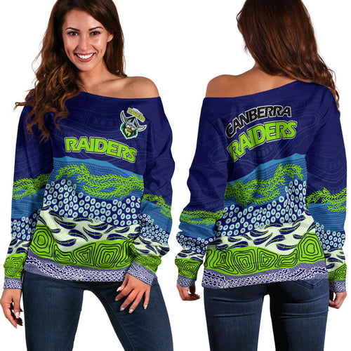canberra-the-green-machine-raiders-boomerang-indigenous-women-off-shoulder-sweater