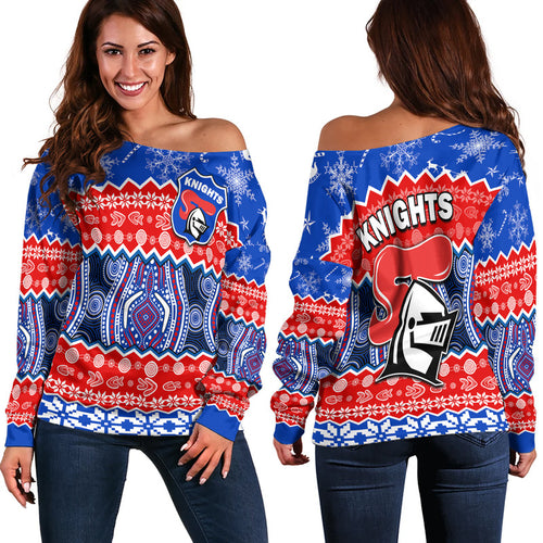 knights-aboriginal-rugby-novocastrians-christmas-vibe-women-off-shoulder-sweater