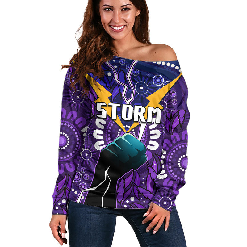 custom-personalised-storm-rugby-women-off-shoulder-sweater-indigenous-with-thunder-go-storm
