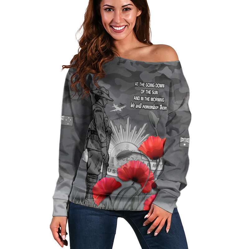 remembrance-day-women-off-shoulder-sweater-soldier-australian-army-rising-sun-with-red-poppy