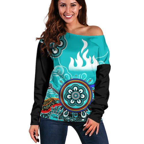custom-personalised-brisbane-heat-women-off-shoulder-sweater-cricket-indigenous-aboriginal-lizard-version