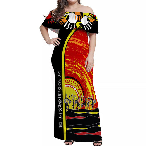 custom-personalised-aboriginal-naidoc-week-2022-off-shoulder-long-dress-get-up-stand-up-show-up