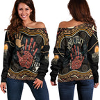 personalised-naidoc-week-2022-off-shoulder-sweater-aboriginal-art-hand-stencils