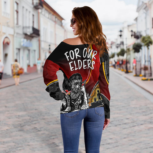 naidoc-week-2023-off-shoulder-sweater-aboriginal-art-for-our-elders