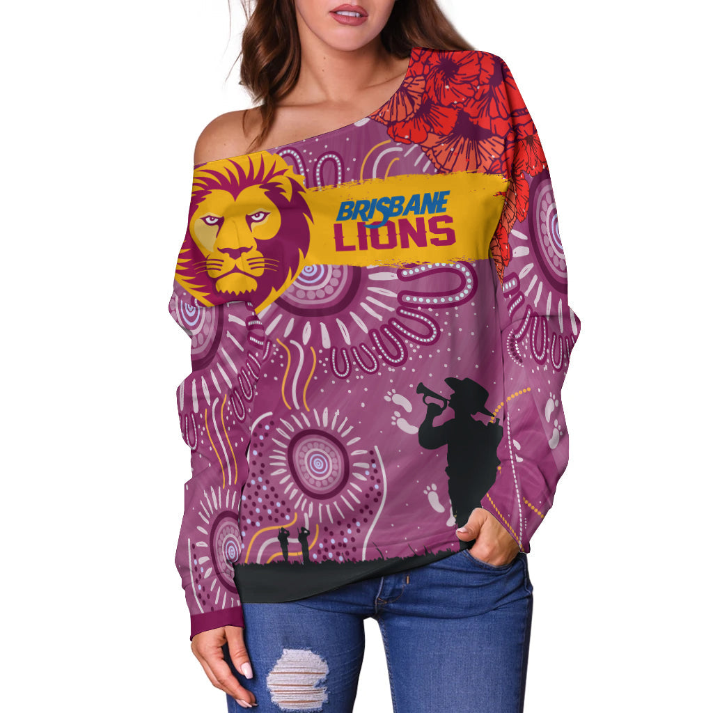 custom-personalised-brisbane-lions-indigenous-anzac-day-off-shoulder-sweater-we-will-remember