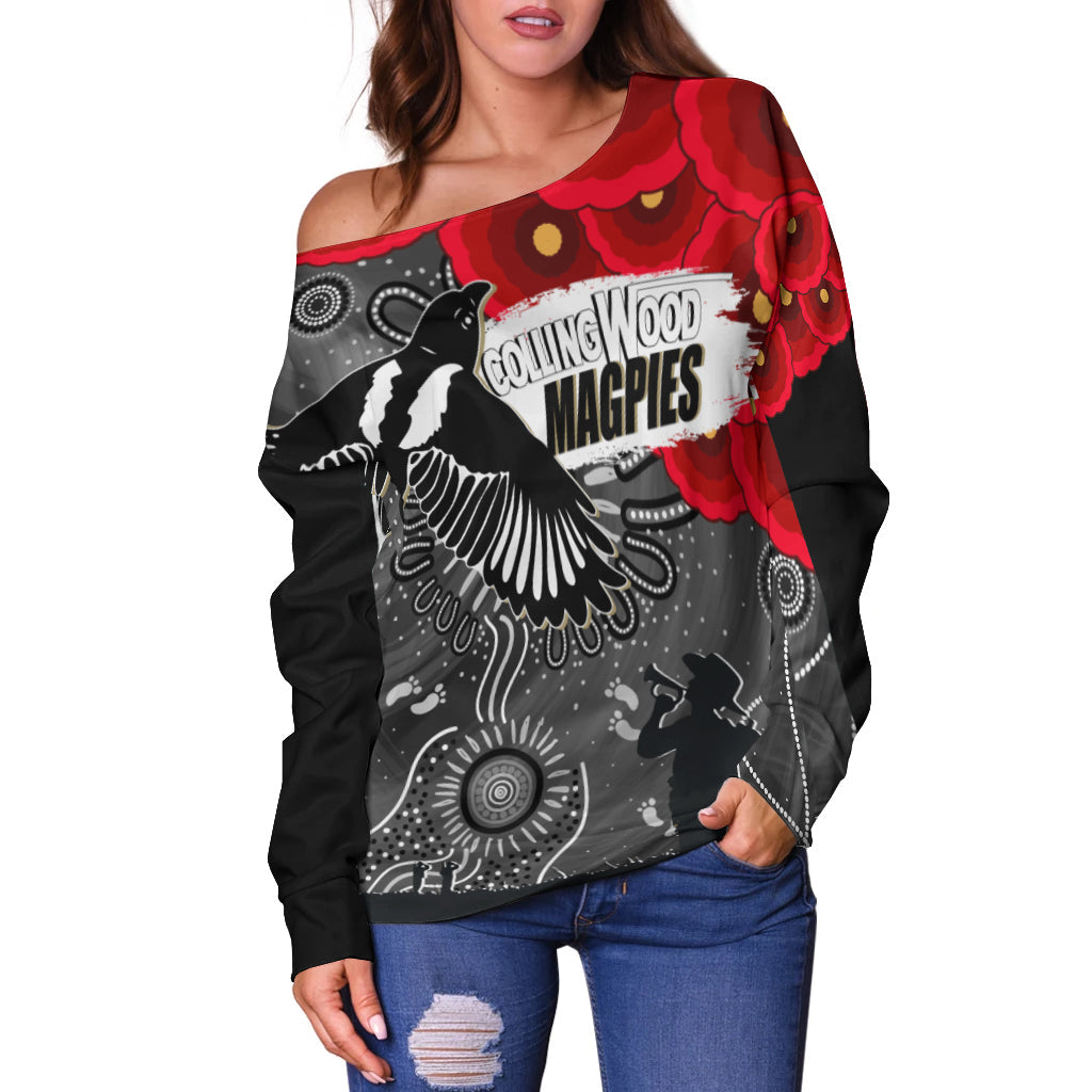 custom-personalised-collingwood-magpies-indigenous-anzac-day-off-shoulder-sweater-we-will-remember