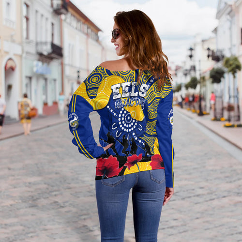 parramatta-eels-rugby-off-shoulder-sweater-anzac-day-aboriginal-arts