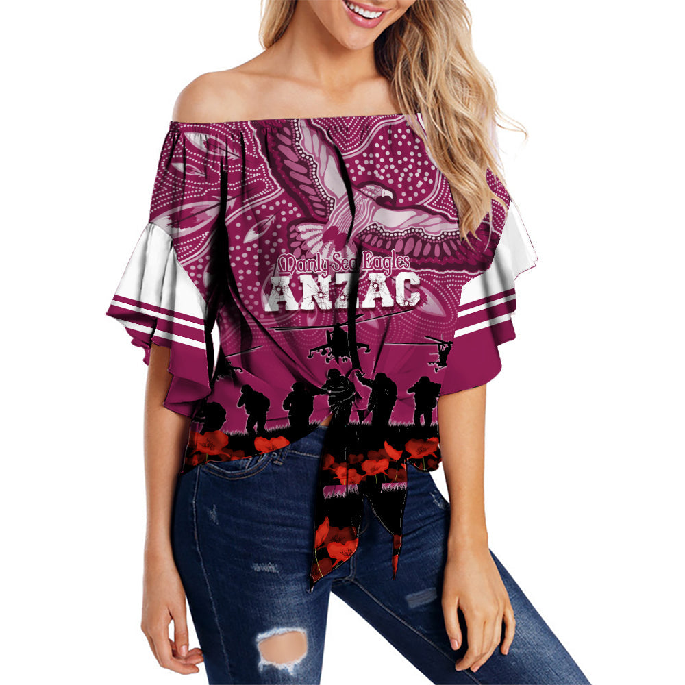 manly-sea-eagles-rugby-off-shoulder-waist-wrap-top-anzac-day-toward-the-new-dawn