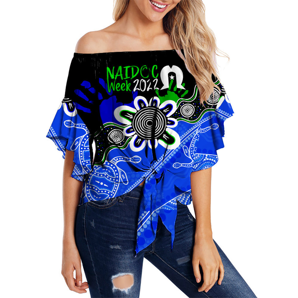 indigenous-torres-straits-naidoc-week-2022-off-shoulder-waist-wrap-top-turtles-style
