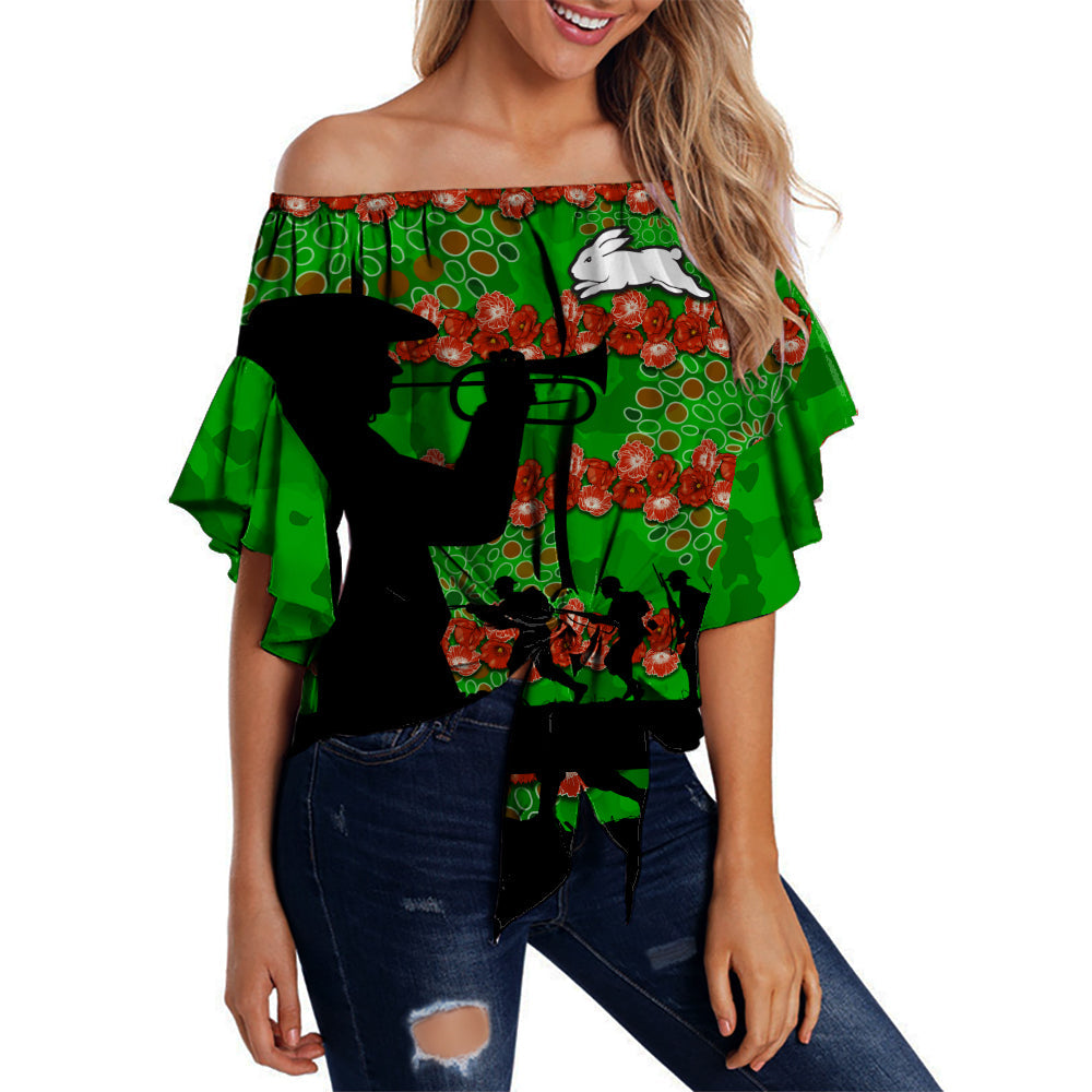 rabbitohs-rugby-off-shoulder-waist-wrap-top-anzac-day-camo-style