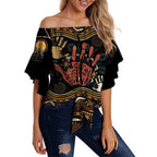 personalised-naidoc-week-2022-off-shoulder-waist-wrap-top-aboriginal-art-hand-stencils